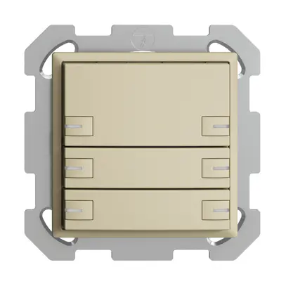 Pulsante KNX RGB INC EDUE, 250mW, c.LED RGB, 6×pulsante, com.1×tasto, van 