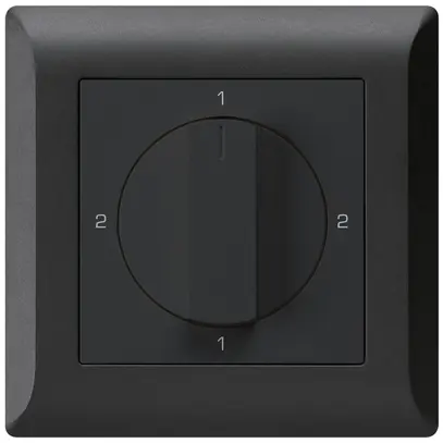 Interruttore rotativo INC kallysto.line 3/1L nero con impugnatura girevol 
