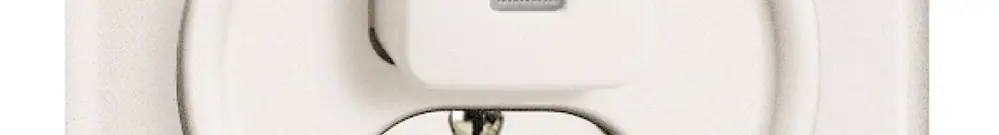 UP-Frontset FH T23 weiss 86×86mm mit Linse für Kleinkombi 