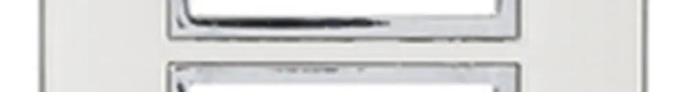 Intestazione INC Legrand Arteor 4×1, verticale, mirror white 