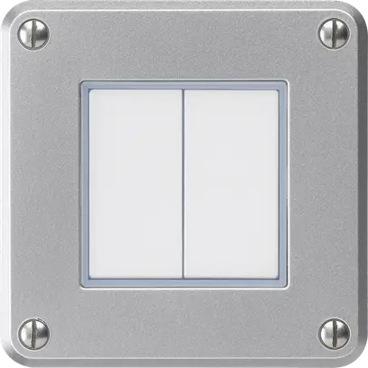 Contatto pulsante INC robusto IP55 2×1P alluminio per combinazione 
