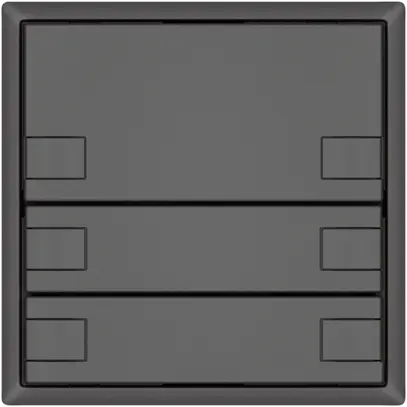 Poussoir KNX RGB EDIZIO.liv SNAPFIX® capteur temp.s.LED 3× comm.2T grf 