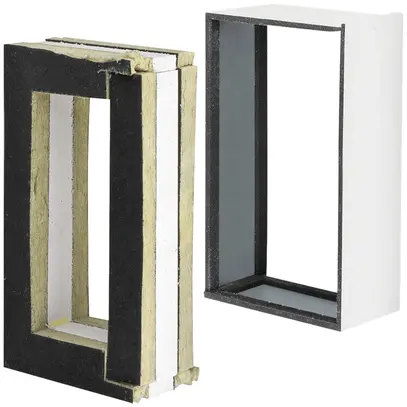 Pièce de raccordement tehalit FWK 90 E90/30 100×260mm, blanc traffic 