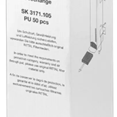 Natte filtrante Rittal SK 3171.105 173×173×17mm pour ventilateur à filtre 50pcs 