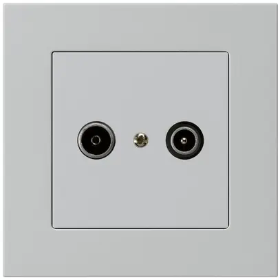 Prise de passage ENC kallysto.pro R/TV 23dB gris clair 