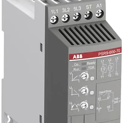 Starter progressivo ABB PSR 2.2kW/4kW (230V/400V), tensione d.com. 100…250VAC 