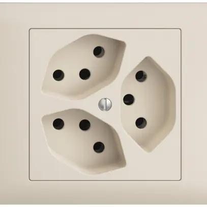 Presa INS EDIZIOdue BKE 3×T13 crema 