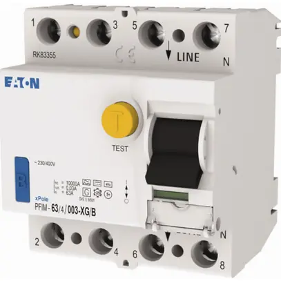 Interruttore differenziale Eaton PFIM 4P 63A 30mA tipo XG/B 