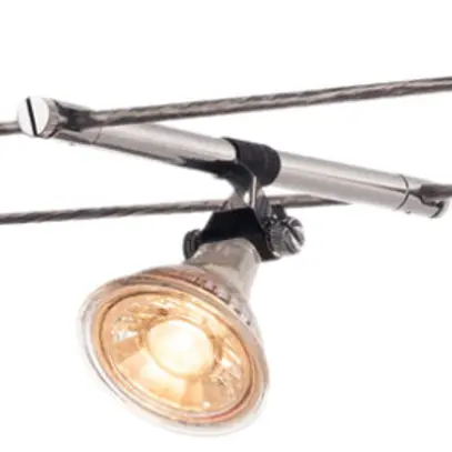 Supporto per lampada COSMIC p.TENSEO, GX5.3 35W orientabile 2 pezzi IP20 cromo 