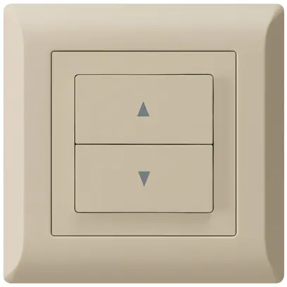Pulsante per tapparelle INC kallysto.line con 2 tasti di comando beige 