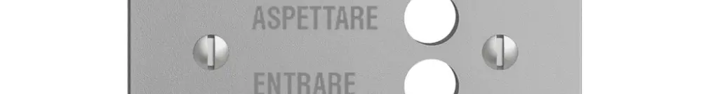 Placca frontale EDIZIOdue silver italiano 