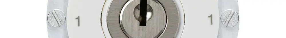 Insert pour interrupteur à clé ENC 0/1L basico blanc 