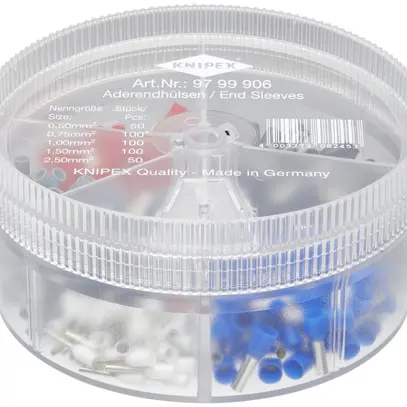 Assortimento estremità di cavo KNIPEX con capicorda isolati 400 pezzi 