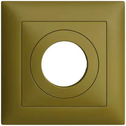 Kit frontal ENC EDIZIOdue olive 88×88mm pour interrupteur à clé 