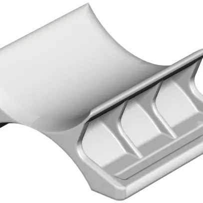 Contre-plaque double Bettermann BBS 28…34mm gris clair, sans halogène 
