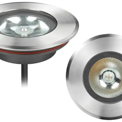 Luminaire de sol LED INC DISC IV IP67 6W 2700K 650×112mm gris 