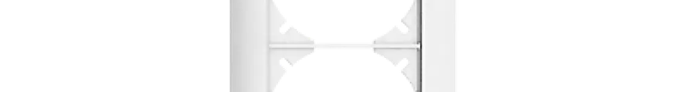 Telaio di copertura EDIZIOdue 4×1 bianco 