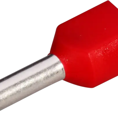 Embout de câble jumelé isolé 2×1mm²/8mm rouge 
