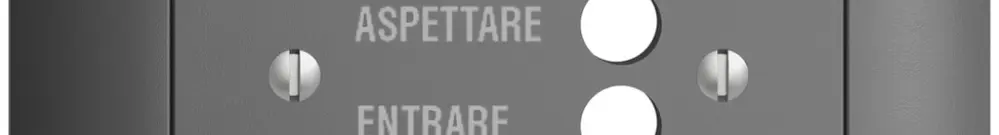 Kit front. INC EDIZIOdue grigio scuro, 88×88 per stazion.d.porta 1334.I 