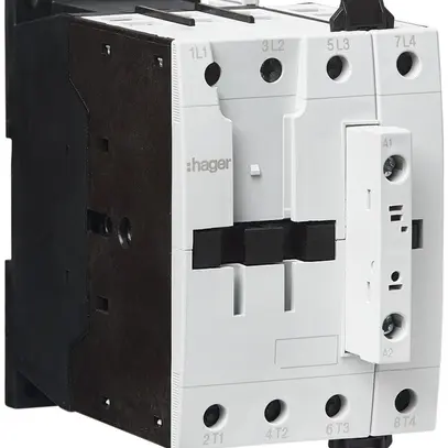 Contacteur de puissance Hager 4P 63A à AC-1 tension de bobine 24VDC 