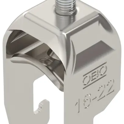 Fixation rapide BET 2056 pied à U métal 16…22mm 1×câble A4 1.4571 