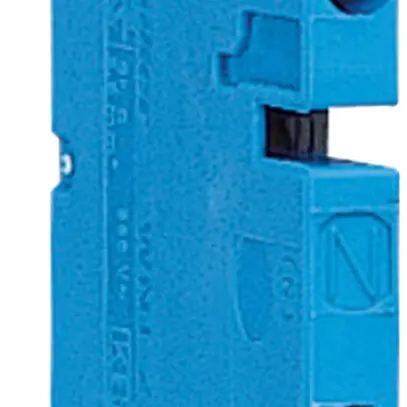 Morsetto di passaggio Hager 6mm², N, 1000V, a vite, aperto sul lato 