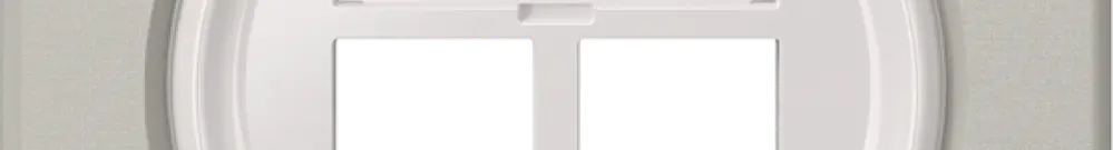 Kit di montaggio Feller S-One EASYNET, p.2×RJ45, profondità 28 mm, grigio chiaro 