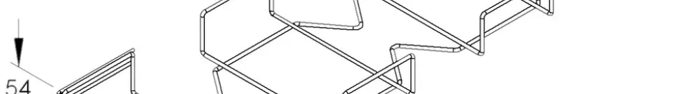 Coude réglable 90° Niedax 54×200mm pour caniveau à grille MTC 