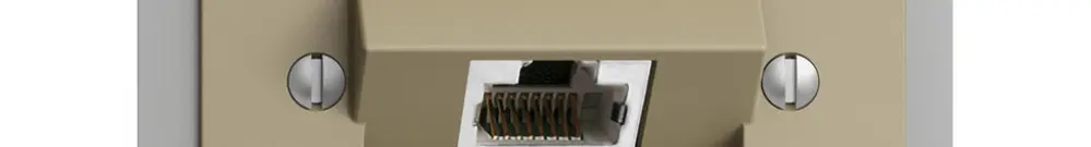 Presa INS 1×RJ45/s 4P ITplus EDIZIOdue sand 