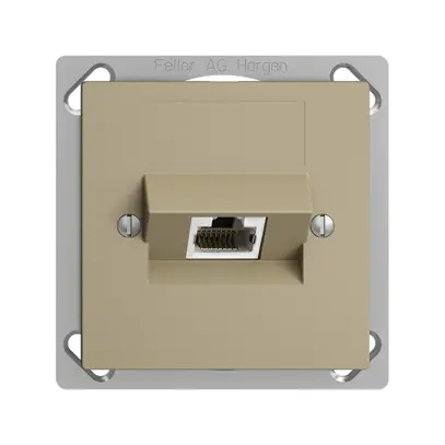 Prise INC 1×RJ45/s 4P ITplus EDIZIOdue sand 