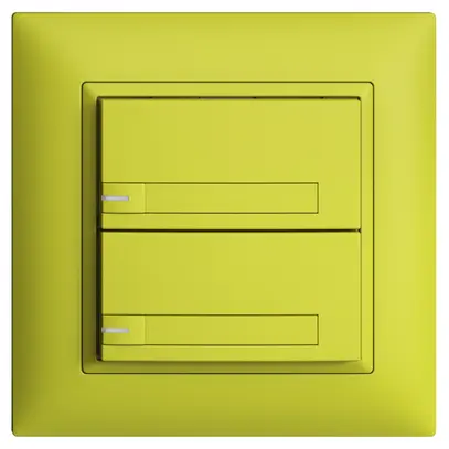 Poussoir KNX RGB ENC EDUE FMI, 250mW, a.LED RGB, papier, 2×pouss., 1×touche, lem 