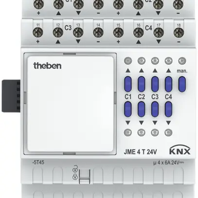 Attuatore di persiana KNX AMD Theben JME Mix II allargamento 4 volte 