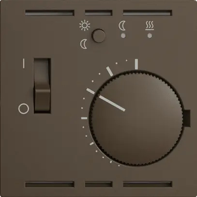 Termostato ambiente INC EDIZIOdue coffee con sonda e orologio 