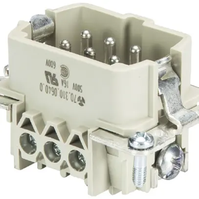 Inserto spina Wieland Electric revos BAS STS 6 2,5 50 6 16A 500V 0.5…2.5mm² 
