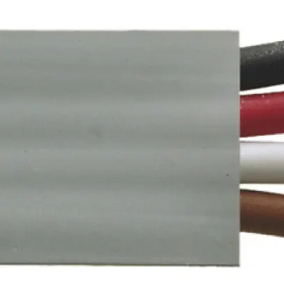 Cavo piatto Woertz Multiblus 4×1.5mm² senza alogeni grigio Eca Una lunghezza