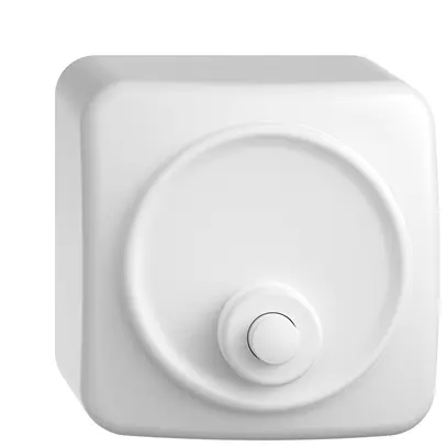 Pulsante suoneria AP STANDARDdue bianco con porta-etichetta 