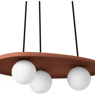 Luminaire suspendu LEDVANCE Decor Clay G9 3×5W 500×385mm brun 