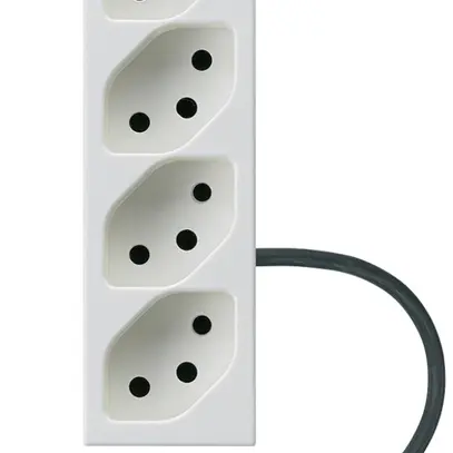 Prise INC FLF 4×type 13 L3 blanc pour câble plat Ecobus power 
