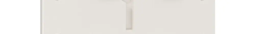 En-tête NUP Feller NEVO, 2×1, pour appareils N.CO, blanc 