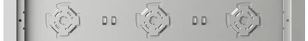 Boîtier AP Siedle 9× 332×332×36.5mm argent 