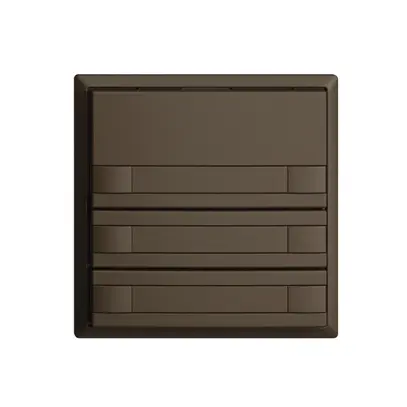 Poussoir KNX RGB EDUE, 250mW, s.LED, a.papier, 3×poussoir, comm.2×touches, cof 