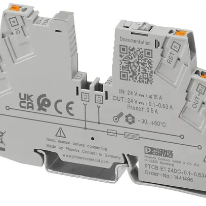 Disjoncteur d'appareil PX PTCB E1 24DC/0.1-0.63A SI-R 