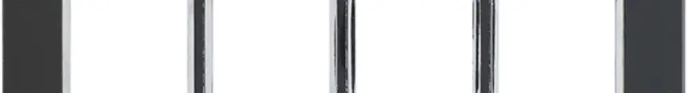Intestazione INC Legrand Arteor 1×4, orizzontale, mirror black 