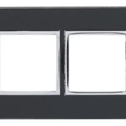 Intestazione INC Legrand Arteor 1×4, orizzontale, mirror black 