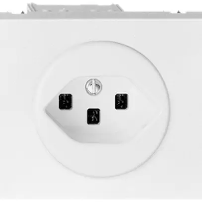 Presa INS FH T23 16A bianco, con morsetti innest. 