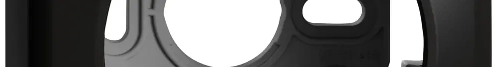 Capot AP STANDARDdue SNAPFIX® pour appareils QX pour 1 appareil noir 