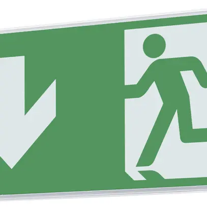 Lampada di segnalazione d'emergenza LED AP AWKC-W-013-AT-BZS 4W 3h 340×170×60mm 