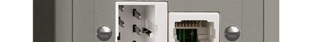 Presa AP xDSL RJ45/TT83 grigio scuro ITplus EDIZIOdue con filtro 