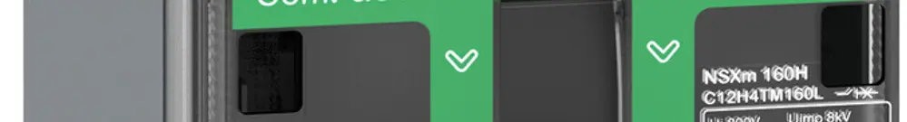 Disjoncteur de puissance ComPacT NSXm100F avec TM40D, 3P 40A 36kA, EL 