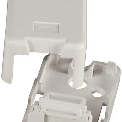 Scatola di distribuzione AP Heiniger 1×Keystone, vuoto protezione antipolvere bi 